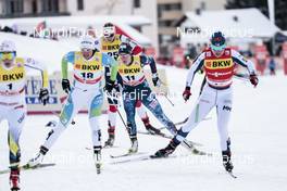 09.12.2017, Davos, Switzerland (SUI): Katja Visnar (SLO), Sadie Bjornsen (USA), Krista Parmakoski (FIN), (l-r)  - FIS world cup cross-country, individual sprint, Davos (SUI). www.nordicfocus.com. © Modica/NordicFocus. Every downloaded picture is fee-liable.