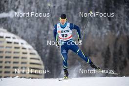 09.12.2017, Davos, Switzerland (SUI): Olzhas Klimin (KAZ) - FIS world cup cross-country, individual sprint, Davos (SUI). www.nordicfocus.com. © Modica/NordicFocus. Every downloaded picture is fee-liable.