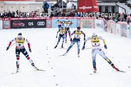 09.12.2017, Davos, Switzerland (SUI): Stina Nilsson (SWE), Maiken Caspersen Falla (NOR), (l-r)  - FIS world cup cross-country, individual sprint, Davos (SUI). www.nordicfocus.com. © Modica/NordicFocus. Every downloaded picture is fee-liable.