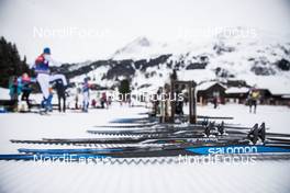 08.12.2017, Davos, Switzerland (SUI): Salomon ski at Ski Depot Davos   - FIS world cup cross-country, training, Davos (SUI). www.nordicfocus.com. © Modica/NordicFocus. Every downloaded picture is fee-liable.