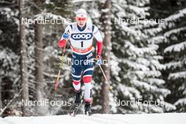 17.12.2017, Toblach, Italy (ITA): Simen Hegstad Krueger (NOR) - FIS world cup cross-country, pursuit men, Toblach (ITA). www.nordicfocus.com. © Modica/NordicFocus. Every downloaded picture is fee-liable.