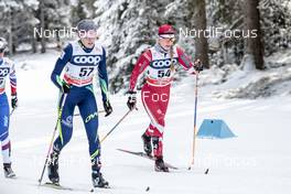 17.12.2017, Toblach, Italy (ITA): Anna Shevchenko (KAZ), Cendrine Browne (CAN), (l-r)  - FIS world cup cross-country, pursuit women, Toblach (ITA). www.nordicfocus.com. © Modica/NordicFocus. Every downloaded picture is fee-liable.