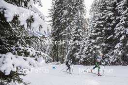 17.12.2017, Toblach, Italy (ITA): Nathalie Von Siebenthal (SUI), Nicole Fessel (GER), (l-r)  - FIS world cup cross-country, pursuit women, Toblach (ITA). www.nordicfocus.com. © Modica/NordicFocus. Every downloaded picture is fee-liable.