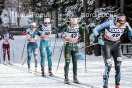 17.12.2017, Toblach, Italy (ITA): Chelsea Holmes (USA), Anouk Faivre Picon (FRA), Sandra Ringwald (GER), (l-r)  - FIS world cup cross-country, pursuit women, Toblach (ITA). www.nordicfocus.com. © Modica/NordicFocus. Every downloaded picture is fee-liable.