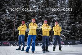 15.12.2017, Toblach, Italy (ITA): Pierre Mignerey, Sandra Spitz, Jeff Ellis, Michal Lamplot   - FIS world cup cross-country, training, Toblach (ITA). www.nordicfocus.com. © Modica/NordicFocus. Every downloaded picture is fee-liable.
