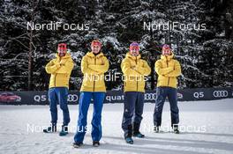 15.12.2017, Toblach, Italy (ITA): Pierre Mignerey, Sandra Spitz, Jeff Ellis, Michal Lamplot   - FIS world cup cross-country, training, Toblach (ITA). www.nordicfocus.com. © Modica/NordicFocus. Every downloaded picture is fee-liable.