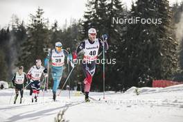 31.12.2017, Lenzerheide, Switzerland (SUI): Martin Johnsrud Sundby (NOR), Maurice Manificat (FRA), (l-r)  - FIS world cup cross-country, tour de ski, 15km men, Lenzerheide (SUI). www.nordicfocus.com. © Modica/NordicFocus. Every downloaded picture is fee-liable.