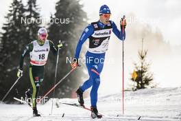 31.12.2017, Lenzerheide, Switzerland (SUI): Federico Pellegrino (ITA) - FIS world cup cross-country, tour de ski, 15km men, Lenzerheide (SUI). www.nordicfocus.com. © Modica/NordicFocus. Every downloaded picture is fee-liable.