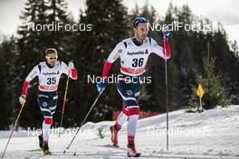 31.12.2017, Lenzerheide, Switzerland (SUI): Niklas Dyrhaug (NOR), Hans Christer Holund (NOR), (l-r)  - FIS world cup cross-country, tour de ski, 15km men, Lenzerheide (SUI). www.nordicfocus.com. © Modica/NordicFocus. Every downloaded picture is fee-liable.