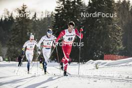 31.12.2017, Lenzerheide, Switzerland (SUI): Ari Luusua (FIN), Alex Harvey (CAN), (l-r)  - FIS world cup cross-country, tour de ski, 15km men, Lenzerheide (SUI). www.nordicfocus.com. © Modica/NordicFocus. Every downloaded picture is fee-liable.