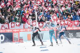 30.12.2017, Lenzerheide, Switzerland (SUI): Jovian Hediger (SUI), Richard Jouve (FRA), (l-r)  - FIS world cup cross-country, tour de ski, individual sprint, Lenzerheide (SUI). www.nordicfocus.com. © Modica/NordicFocus. Every downloaded picture is fee-liable.