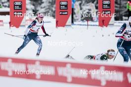 30.12.2017, Lenzerheide, Switzerland (SUI): Jessica Diggins (USA), Sandra Ringwald (GER), (l-r)  - FIS world cup cross-country, tour de ski, individual sprint, Lenzerheide (SUI). www.nordicfocus.com. © Modica/NordicFocus. Every downloaded picture is fee-liable.