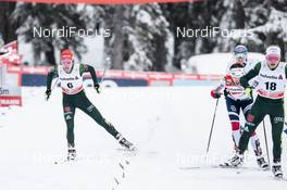 30.12.2017, Lenzerheide, Switzerland (SUI): Hanna Kolb (GER), Sandra Ringwald (GER), Heidi Weng (NOR), (l-r)  - FIS world cup cross-country, tour de ski, individual sprint, Lenzerheide (SUI). www.nordicfocus.com. © Modica/NordicFocus. Every downloaded picture is fee-liable.