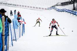 13.01.2017, Val di Fiemme, Italy (ITA): Eric Frenzel (GER), Mario Seidl (AUT), (l-r)  - FIS world cup nordic combined, individual gundersen HS134/10km, Val di Fiemme (ITA). www.nordicfocus.com. © Bragotto/NordicFocus. Every downloaded picture is fee-liable.