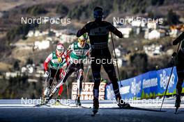 15.01.2017, Val di Fiemme, Italy (ITA): Hideaki Nagai (JPN), Franz-Josef Rehrl (AUT), (l-r)  - FIS world cup nordic combined, individual gundersen HS134/10km, Val di Fiemme (ITA). www.nordicfocus.com. © Bragotto/NordicFocus. Every downloaded picture is fee-liable.