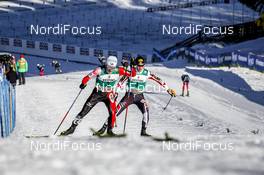 15.01.2017, Val di Fiemme, Italy (ITA): Akito Watabe (JPN), Mario Seidl (AUT), (l-r)  - FIS world cup nordic combined, individual gundersen HS134/10km, Val di Fiemme (ITA). www.nordicfocus.com. © Bragotto/NordicFocus. Every downloaded picture is fee-liable.