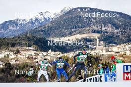 14.01.2017, Val di Fiemme, Italy (ITA): Terence Weber (GER), Eero Hirvonen (FIN), Tomas Portyk (CZE), Samuel Costa (ITA), (l-r)  - FIS world cup nordic combined, team sprint HS134/2x7.5km, Val di Fiemme (ITA). www.nordicfocus.com. © Bragotto/NordicFocus. Every downloaded picture is fee-liable.