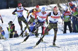 21.01.2017, Chaux-Neuve, France (FRA): Fabian Riessle (GER), Akito Watabe (JPN), Eric Frenzel (GER), Johannes Rydzek (GER) - FIS world cup nordic combined, individual gundersen HS118/10km, Chaux-Neuve (FRA). www.nordicfocus.com. © Thibaut/NordicFocus. Every downloaded picture is fee-liable.