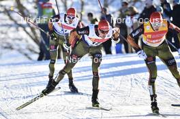 21.01.2017, Chaux-Neuve, France (FRA): Eric Frenzel (GER), Johannes Rydzek (GER), Bjoern Kircheisen (GER) - FIS world cup nordic combined, individual gundersen HS118/10km, Chaux-Neuve (FRA). www.nordicfocus.com. © Thibaut/NordicFocus. Every downloaded picture is fee-liable.
