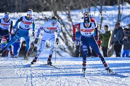 21.01.2017, Chaux-Neuve, France (FRA): Magnus Hovdal Moan (NOR), Eero Hirvonen (FIN), Francois Braud (FRA) - FIS world cup nordic combined, individual gundersen HS118/10km, Chaux-Neuve (FRA). www.nordicfocus.com. © Thibaut/NordicFocus. Every downloaded picture is fee-liable.