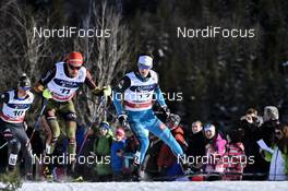 22.01.2017, Chaux-Neuve, France (FRA): Antoine Gerard (FRA), Johannes Rydzek (GER), Samuel Costa (ITA) - FIS world cup nordic combined, individual gundersen HS118/10km, Chaux-Neuve (FRA). www.nordicfocus.com. © Thibaut/NordicFocus. Every downloaded picture is fee-liable.