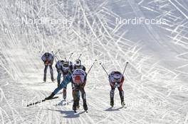 28.01.2017, Seefeld, Austria (AUT): Bjoern Kircheisen (GER), Hideaki Nagai (JPN), Maxime Laheurte (FRA) - FIS world cup nordic combined, individual gundersen HS109/10km, Seefeld (AUT). www.nordicfocus.com. © Thibaut/NordicFocus. Every downloaded picture is fee-liable.