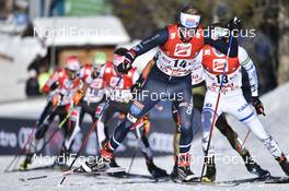 29.01.2017, Seefeld, Austria (AUT): Magnus Krog (NOR), Ilkka Herola (FIN) - FIS world cup nordic combined, individual gundersen HS109/15km, Seefeld (AUT). www.nordicfocus.com. © Thibaut/NordicFocus. Every downloaded picture is fee-liable.