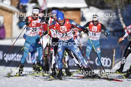 29.01.2017, Seefeld, Austria (AUT): Bryan Fletcher (USA), Francois Braud (FRA) - FIS world cup nordic combined, individual gundersen HS109/15km, Seefeld (AUT). www.nordicfocus.com. © Thibaut/NordicFocus. Every downloaded picture is fee-liable.