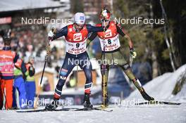 29.01.2017, Seefeld, Austria (AUT): Jan Schmid (NOR), Terence Weber (GER) - FIS world cup nordic combined, individual gundersen HS109/15km, Seefeld (AUT). www.nordicfocus.com. © Thibaut/NordicFocus. Every downloaded picture is fee-liable.