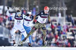 11.03.2017, Oslo, Norway (NOR): Eric Frenzel (GER), Eero Hirvonen (FIN) - FIS world cup nordic combined, individual gundersen HS134/10km, Oslo (NOR). www.nordicfocus.com. © Thibaut/NordicFocus. Every downloaded picture is fee-liable.
