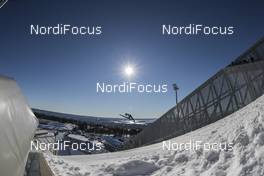 10.03.2017, Oslo, Norway (NOR): Event Feature: a undefined prejumper flies to the ground - FIS world cup nordic combined, individual gundersen HS134/10km, Oslo (NOR). www.nordicfocus.com. © NordicFocus. Every downloaded picture is fee-liable.