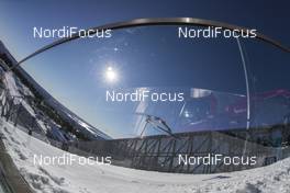 10.03.2017, Oslo, Norway (NOR): Event Feature: a undefined prejumper flies to the ground - FIS world cup nordic combined, individual gundersen HS134/10km, Oslo (NOR). www.nordicfocus.com. © NordicFocus. Every downloaded picture is fee-liable.