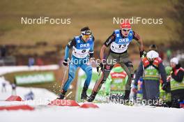 18.03.2017, Schonach, Germany (GER): Vinzenz Geiger (GER), Maxime Laheurte (FRA) - FIS world cup nordic combined, individual gundersen HS106/10km, Schonach (GER). www.nordicfocus.com. © Thibaut/NordicFocus. Every downloaded picture is fee-liable.