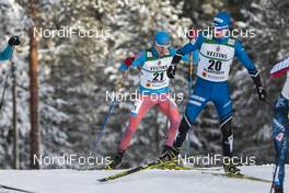 24.02.2017, Lahti, Finland (FIN): Ernest Yahin (RUS), Karl-August Tiirmaa (EST), (l-r)  - FIS nordic world ski championships, nordic combined, individual gundersen HS100/10km, Lahti (FIN). www.nordicfocus.com. © Modica/NordicFocus. Every downloaded picture is fee-liable.