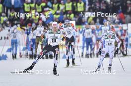 01.03.2017, Lahti, Finland (FIN): David Pommer (AUT), Philipp Orter (AUT), Magnus Krog (NOR) - FIS nordic world ski championships, nordic combined, individual gundersen HS130/10km, Lahti (FIN). www.nordicfocus.com. © Thibaut/NordicFocus. Every downloaded picture is fee-liable.