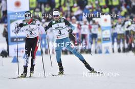 01.03.2017, Lahti, Finland (FIN): Akito Watabe (JPN), Francois Braud (FRA) - FIS nordic world ski championships, nordic combined, individual gundersen HS130/10km, Lahti (FIN). www.nordicfocus.com. © Thibaut/NordicFocus. Every downloaded picture is fee-liable.
