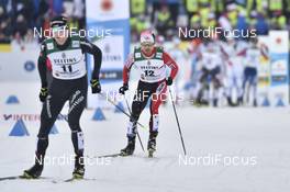 01.03.2017, Lahti, Finland (FIN): Tim Hug (SUI), Yoshito Watabe (JPN) - FIS nordic world ski championships, nordic combined, individual gundersen HS130/10km, Lahti (FIN). www.nordicfocus.com. © Thibaut/NordicFocus. Every downloaded picture is fee-liable.