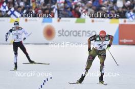 01.03.2017, Lahti, Finland (FIN): Johannes Rydzek (GER), Akito Watabe (JPN) - FIS nordic world ski championships, nordic combined, individual gundersen HS130/10km, Lahti (FIN). www.nordicfocus.com. © Thibaut/NordicFocus. Every downloaded picture is fee-liable.