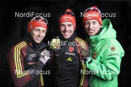 24.02.2017, Lahti, Finland (FIN): Eric Frenzel (GER), Johannes Rydzek (GER), Bjoern Kircheisen (GER), (l-r)  - FIS nordic world ski championships, nordic combined, medals, Lahti (FIN). www.nordicfocus.com. © Modica/NordicFocus. Every downloaded picture is fee-liable.