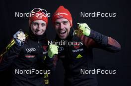 03.03.2017, Lahti, Finland (FIN): Frenzel Eric (GER), Rydzek Johannes (GER), (l-r)  - FIS nordic world ski championships, nordic combined, medals, Lahti (FIN). www.nordicfocus.com. © Modica/NordicFocus. Every downloaded picture is fee-liable.