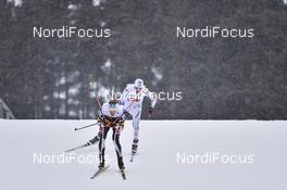 26.02.2017, Lahti, Finland (FIN): Bernhard Gruber (AUT), Magnus Moan (NOR) - FIS nordic world ski championships, nordic combined, team HS100/4x5km, Lahti (FIN). www.nordicfocus.com. © Thibaut/NordicFocus. Every downloaded picture is fee-liable.