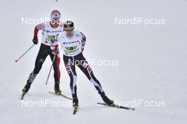 26.02.2017, Lahti, Finland (FIN): Mario Seidl (AUT), Takehiro Watanabe (JPN) - FIS nordic world ski championships, nordic combined, team HS100/4x5km, Lahti (FIN). www.nordicfocus.com. © Thibaut/NordicFocus. Every downloaded picture is fee-liable.