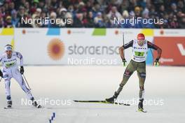 03.03.2017, Lahti, Finland (FIN): Rydzek Johannes (GER), Krog Magnus (NOR), (l-r)  - FIS nordic world ski championships, nordic combined, team sprint HS130/2x7.5km, Lahti (FIN). www.nordicfocus.com. © Modica/NordicFocus. Every downloaded picture is fee-liable.