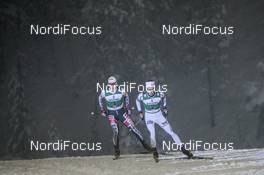 24.11.2017, Ruka, Finland (FIN): Mario Seidl (AUT), Espen Andersen (NOR), (l-r)  - FIS world cup nordic combined, individual gundersen HS142/10km Ruka (FIN). www.nordicfocus.com. © Modica/NordicFocus. Every downloaded picture is fee-liable.