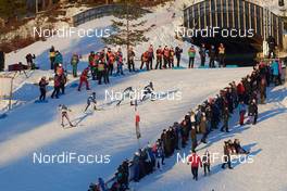 03.12.2017, Lillehammer, Norway (NOR): group at the last climb  - FIS world cup nordic combined, individual gundersen HS138/10km, Lillehammer (NOR). www.nordicfocus.com. © Rauschendorfer/NordicFocus. Every downloaded picture is fee-liable.
