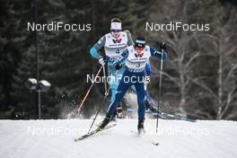 02.12.2017, Lillehammer, Norway (NOR): Antoine Gerard (FRA), Akito Watabe (JPN), (l-r)  - FIS world cup nordic combined, team HS100/4x5km, Lillehammer (NOR). www.nordicfocus.com. © Modica/NordicFocus. Every downloaded picture is fee-liable.