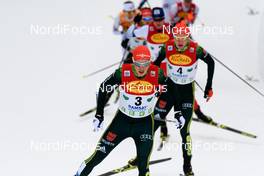 16.12.2017, Ramsau, Austria (AUT): Eric Frenzel (GER), Vinzenz Geiger (GER), (l-r)  - FIS world cup nordic combined, individual gundersen HS96/10km, Ramsau (AUT). www.nordicfocus.com. © Rauschendorfer/NordicFocus. Every downloaded picture is fee-liable.