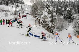 16.12.2017, Ramsau, Austria (AUT): leaders on first lap  - FIS world cup nordic combined, individual gundersen HS96/10km, Ramsau (AUT). www.nordicfocus.com. © Rauschendorfer/NordicFocus. Every downloaded picture is fee-liable.