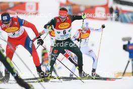 16.12.2017, Ramsau, Austria (AUT): Tomas Portyk (CZE), Fabian Riessle (GER), Jarl Magnus Riiber (NOR), (l-r)  - FIS world cup nordic combined, individual gundersen HS96/10km, Ramsau (AUT). www.nordicfocus.com. © Rauschendorfer/NordicFocus. Every downloaded picture is fee-liable.