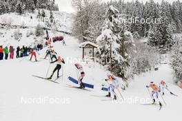 16.12.2017, Ramsau, Austria (AUT): leaders on first lap  - FIS world cup nordic combined, individual gundersen HS96/10km, Ramsau (AUT). www.nordicfocus.com. © Rauschendorfer/NordicFocus. Every downloaded picture is fee-liable.